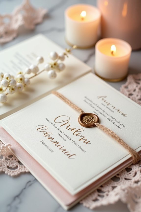 sophisticated italian invitation design