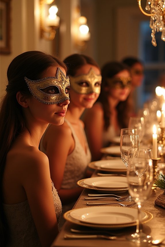 sophisticated masquerade bat mitzvah