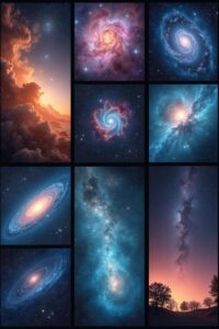space themed project backdrops