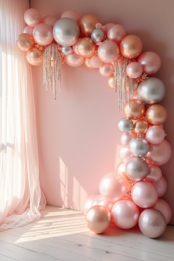 sparkling balloon celebratory backdrop