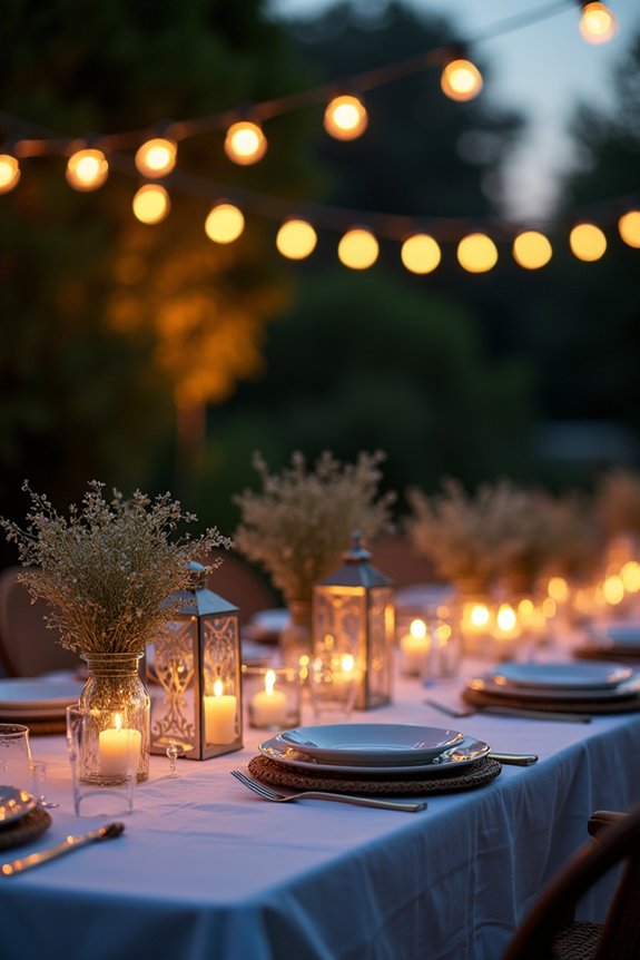 strategic and warm lighting
