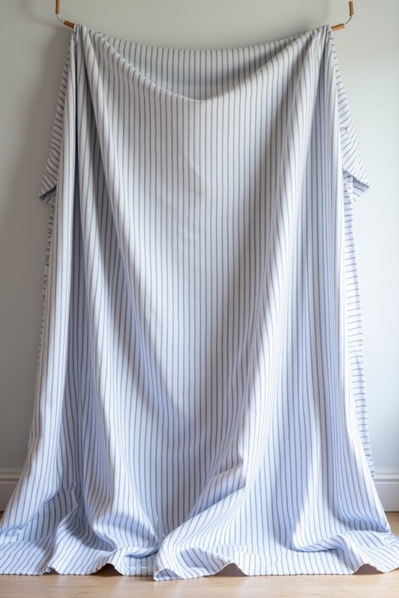 striped backdrops enhance preppy style