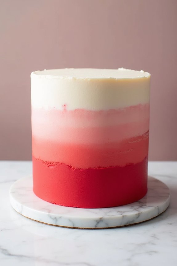 stunning ombre layer cake