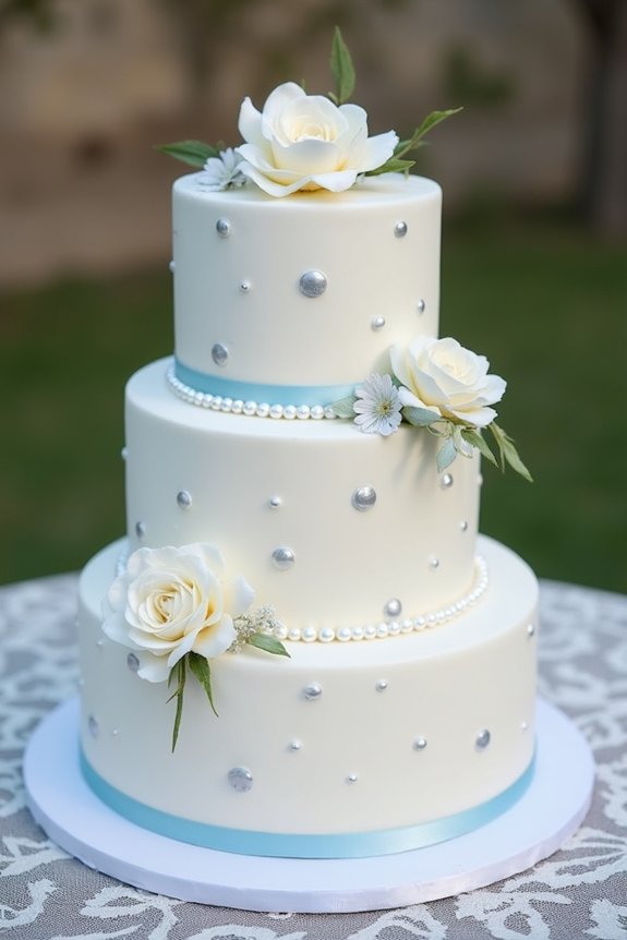stunning tiered baptism cakes