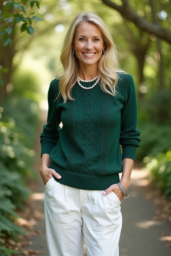 sustainable preppy green fashion