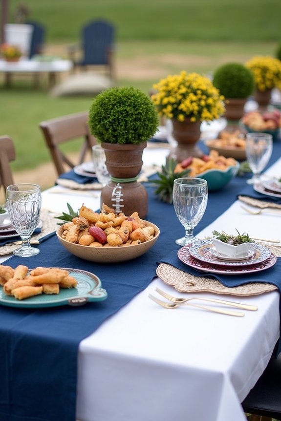 team spirit table styling