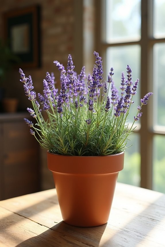 terracotta herb centerpiece arrangement