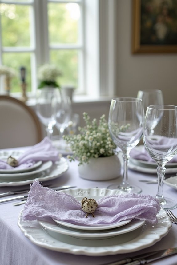 textured tablescape for elegance