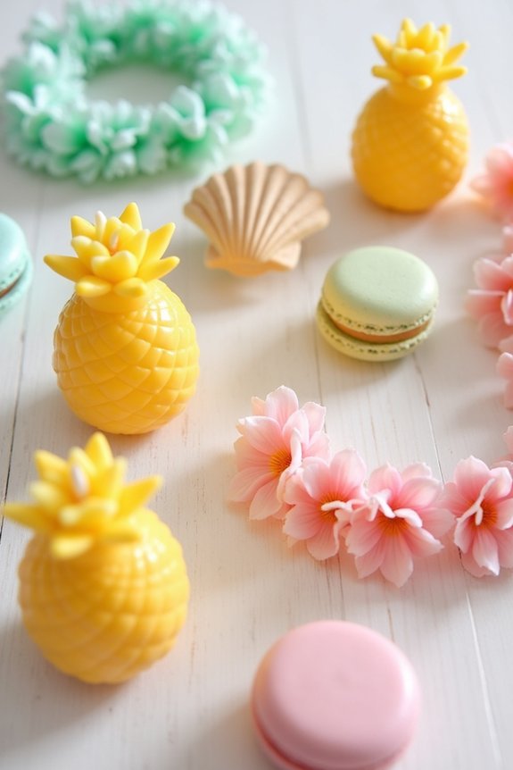 thoughtful tropical party favors
