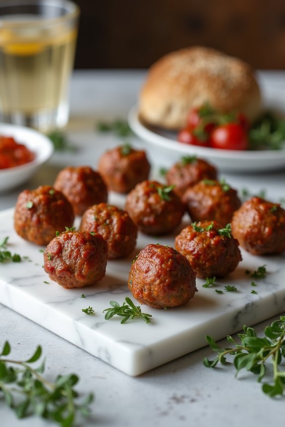 three flavor cocktail meatballs