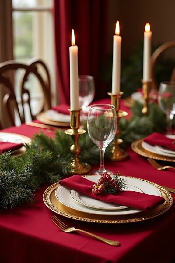 timeless red and gold elegance