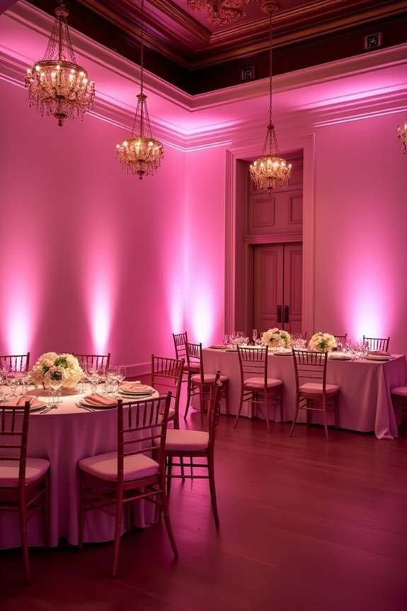 transform pink with lighting