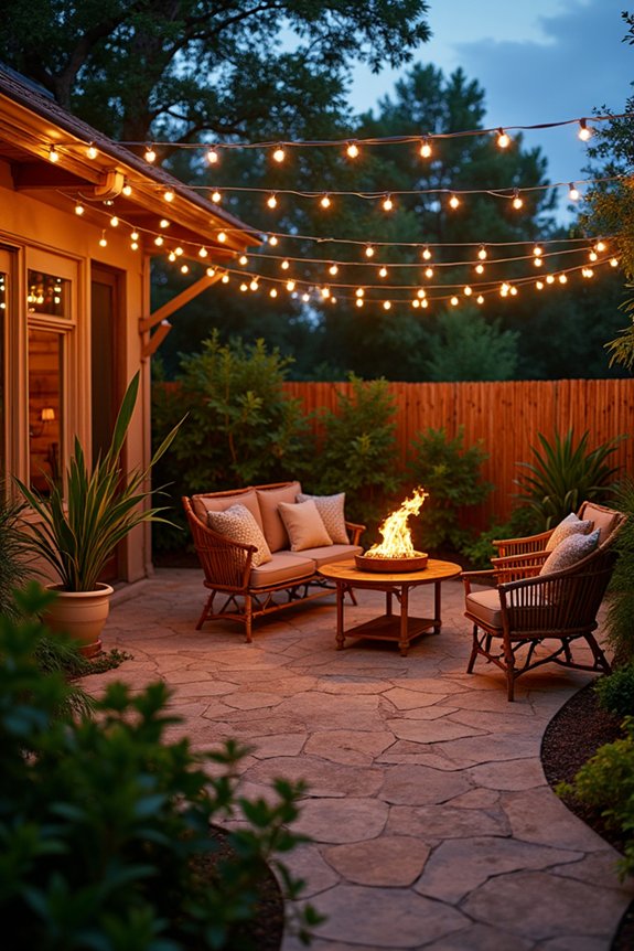 tropical ambiance with lighting
