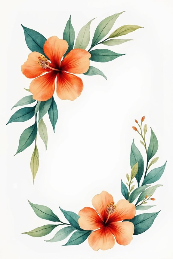 tropical color palette balance