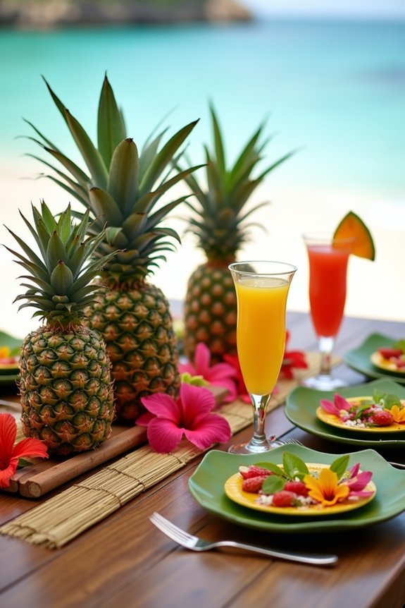 tropical luau lunch experience