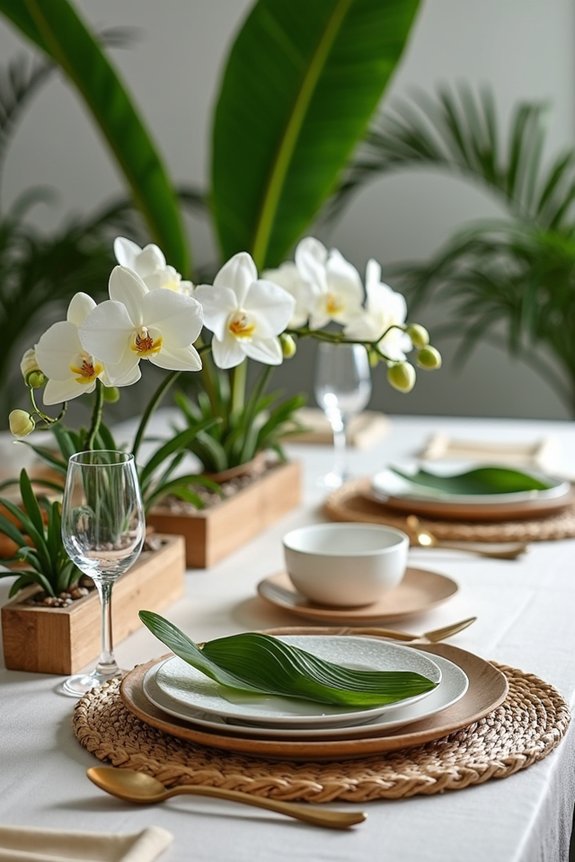 tropical table styling essentials
