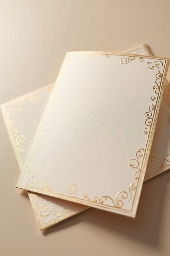 upscale gold invitation designs
