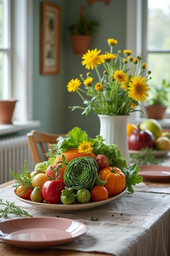 vibrant edible flower arrangements