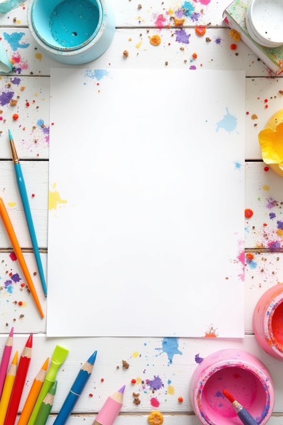 vibrant fun painting invitations