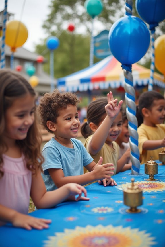 vibrant hanukkah carnival celebration
