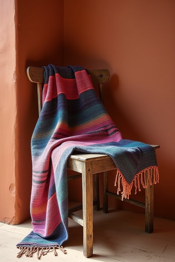 vibrant serape blanket gift