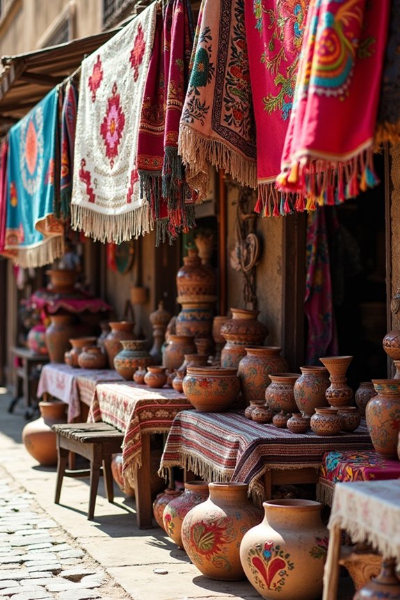 vibrant textiles and folk art