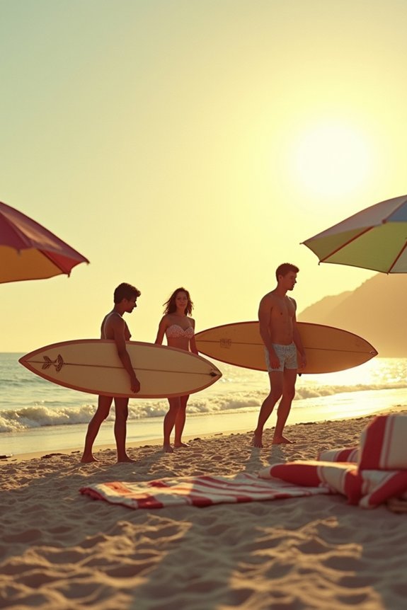 vintage beach party vibe