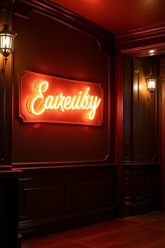 vintage signage and neon