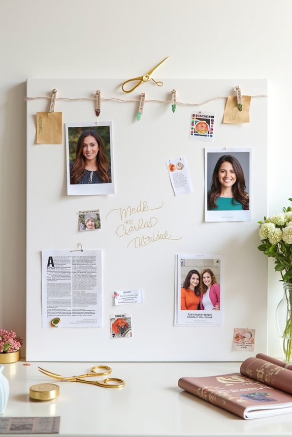 vision board centerpiece celebration