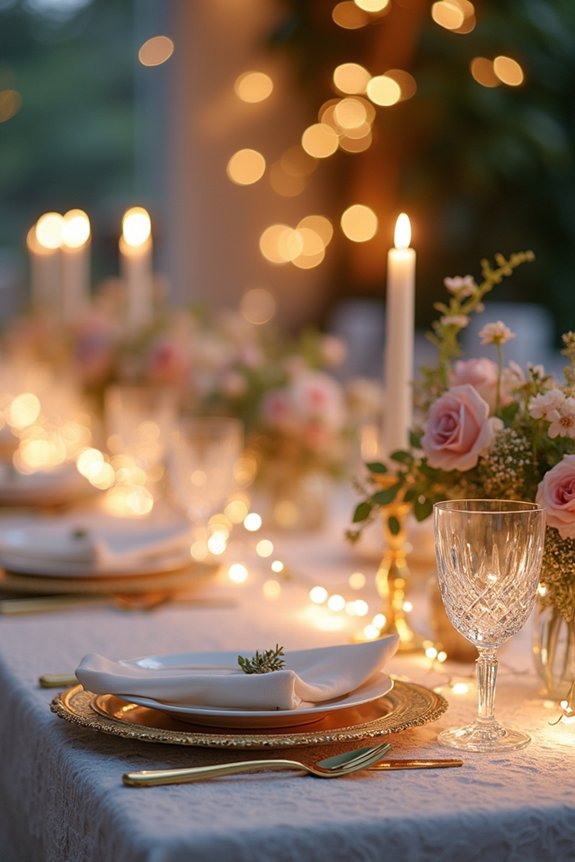 warm string lights ambiance