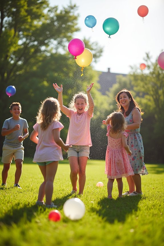 water balloon toss game