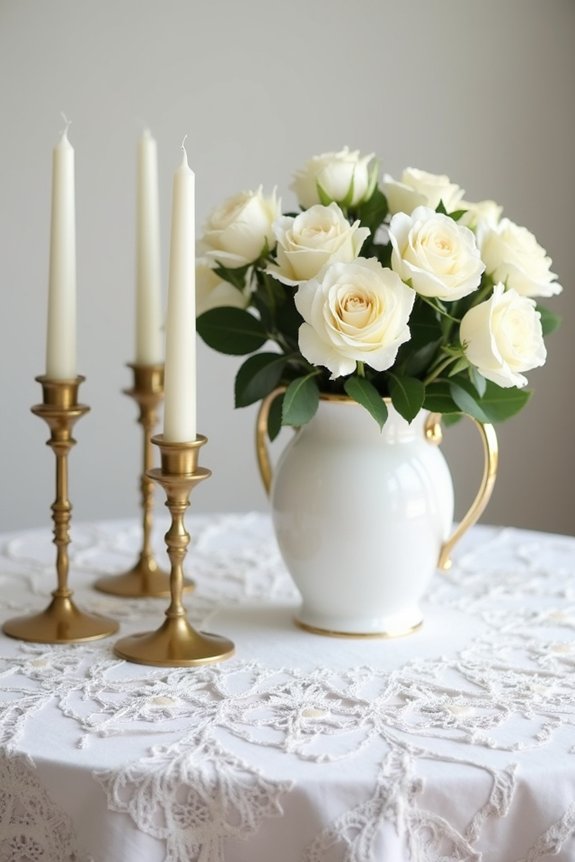 white and gold elegance