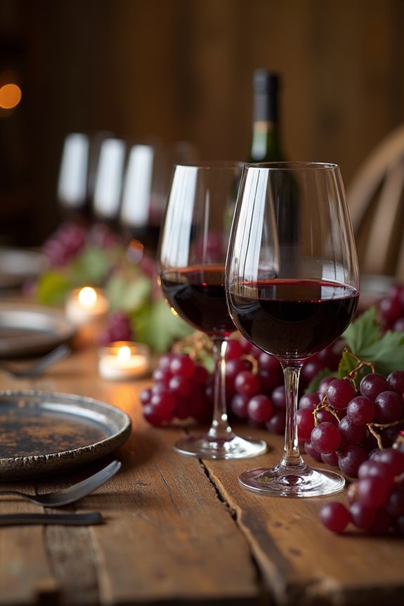 wine themed gathering decorations ideas