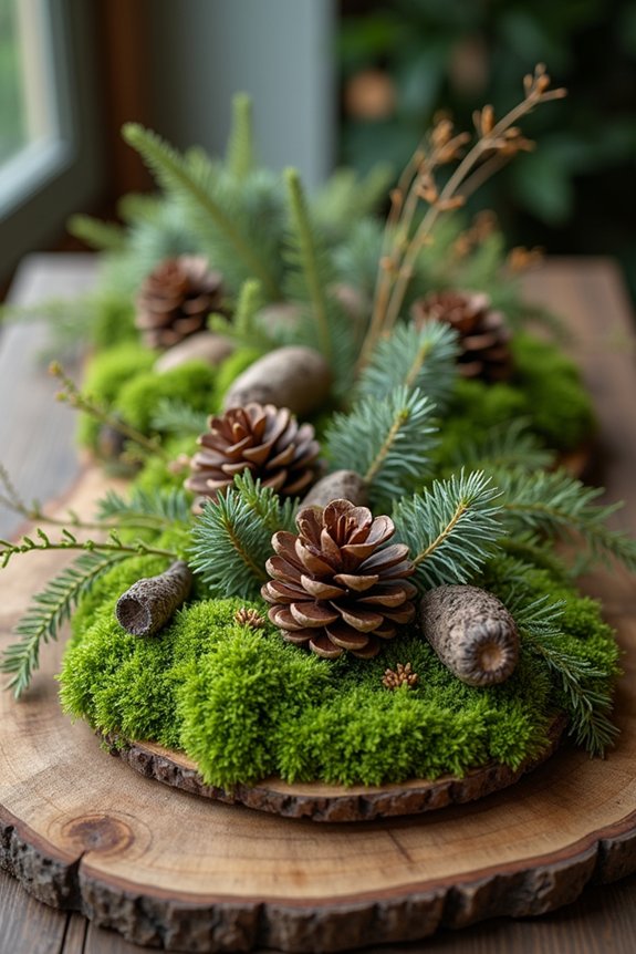 woodland themed table decorations