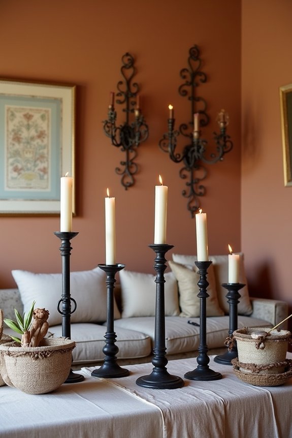 wrought iron adds elegance