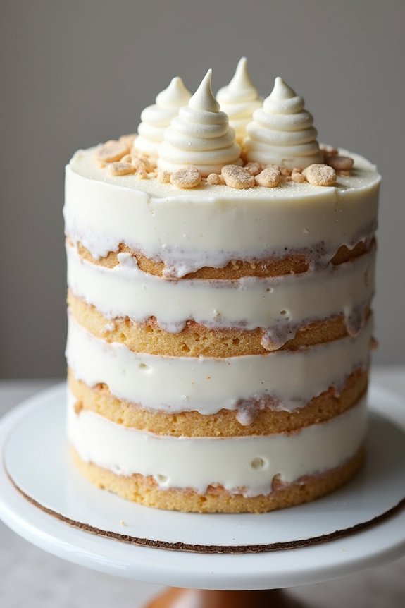 zen stacked stone cake